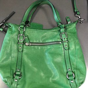 Green Coach bag